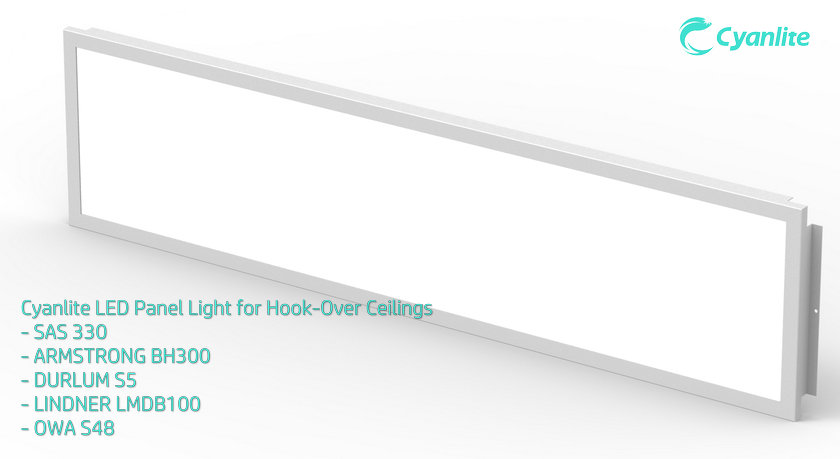 Cyanlite LED Panel Light for hook-over ceilings